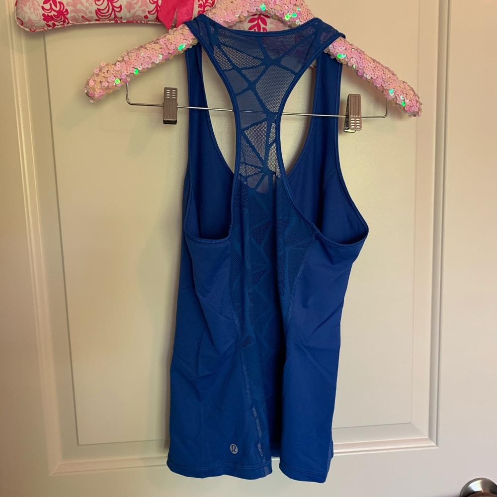 Lululemon Racerback Tank Top 6 Blue - Picture 2 of 2